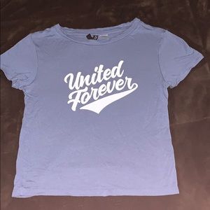 H&M Crop “United Forever” T-Shirt